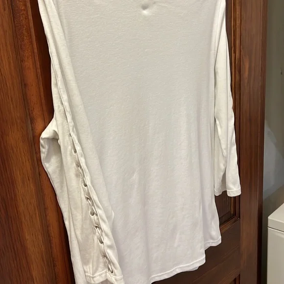 Ralph Lauren white lace up detail top - Picture 9 of 12